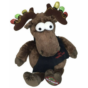 Harley Davidson Christmas Moose Stuffed Plush Happy Harley Days